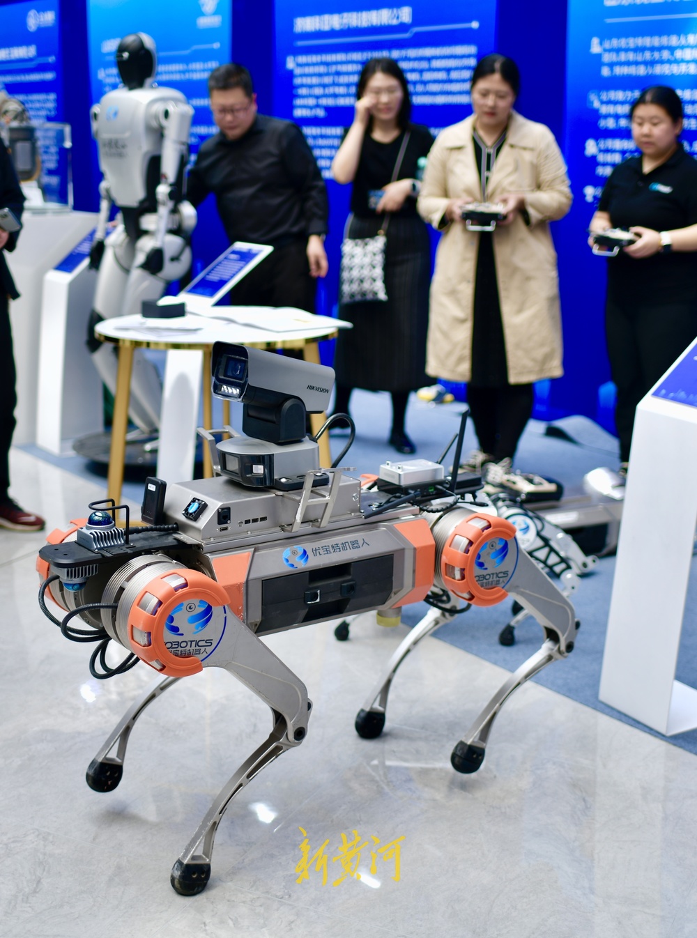 多种机器人在济同台秀才艺 