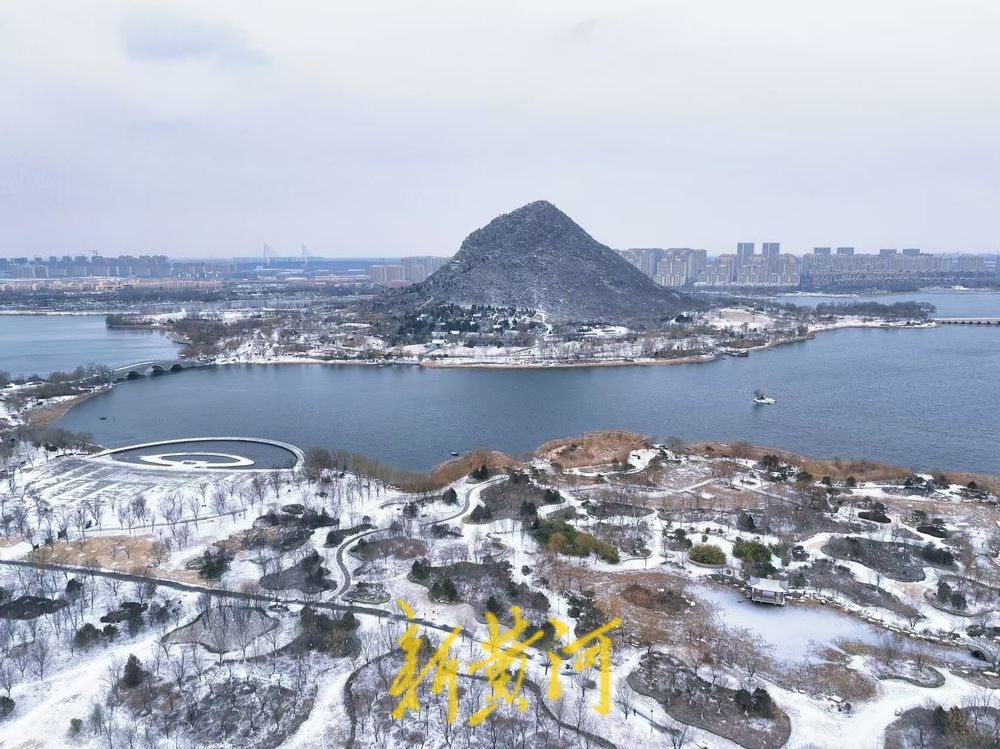 济南华山湖景区覆雪如银惊艳亮相