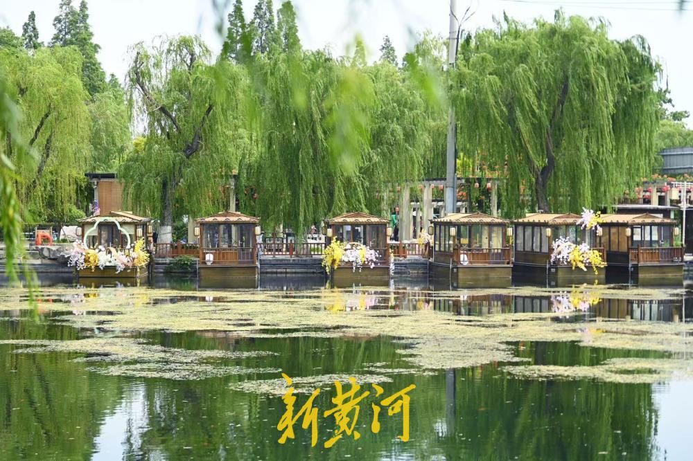 画舫凌波映垂柳，济南百花洲解锁泉城古韵新景