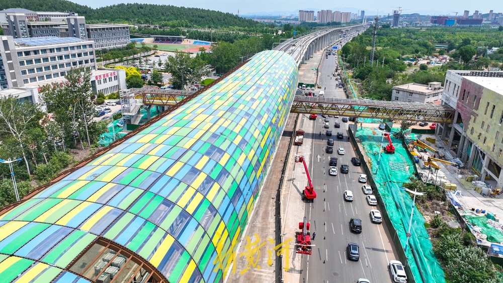 项目强省会|“彩龙”飞跨济南轨道交通8号线“彩龙路”站