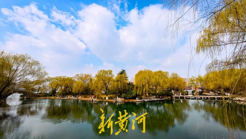 蓝天白云“回归”春意浓，大明湖“碧水翠柳”宛若江南