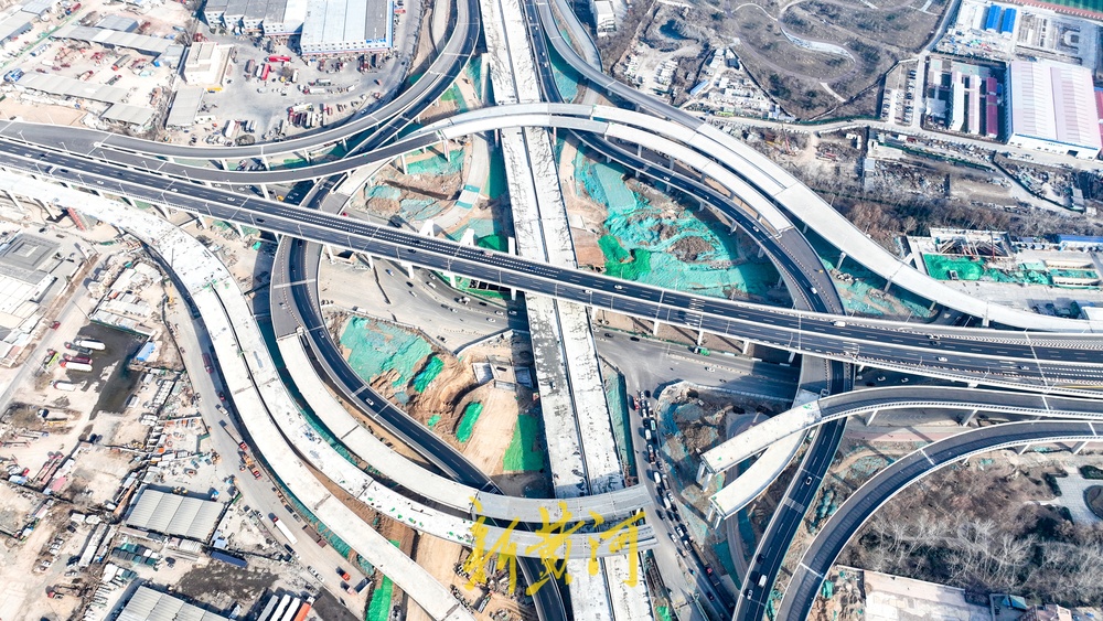 济南零点立交桥改造新进展，14条匝道即将实现“闭环”