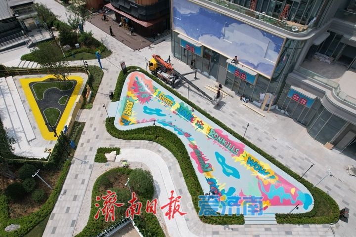 济南首个公园式商业街区 济南CBD绿地国金天地项目东区静待明日开街