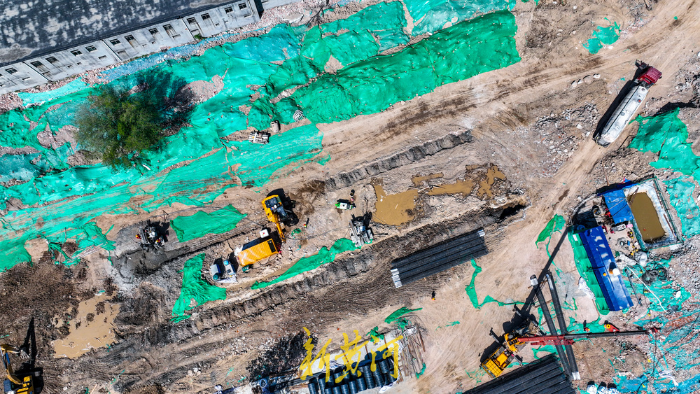 为地下排洪通道“腾位” 济南泺口片区这个区域拆除工作进入尾声