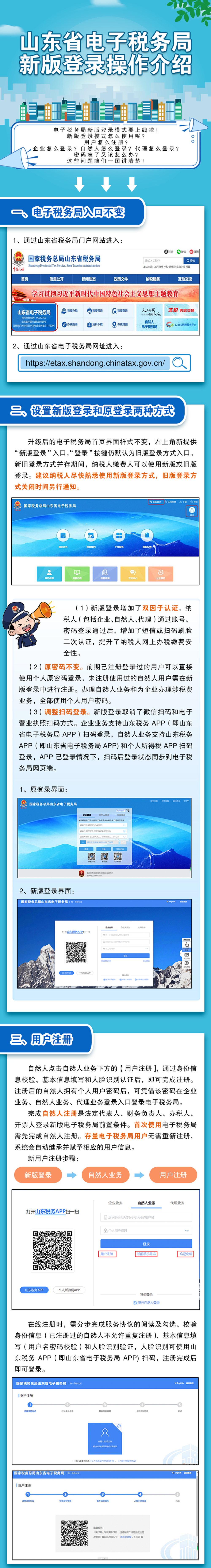 一图看懂！山东省电子税务局新版登录操作介绍