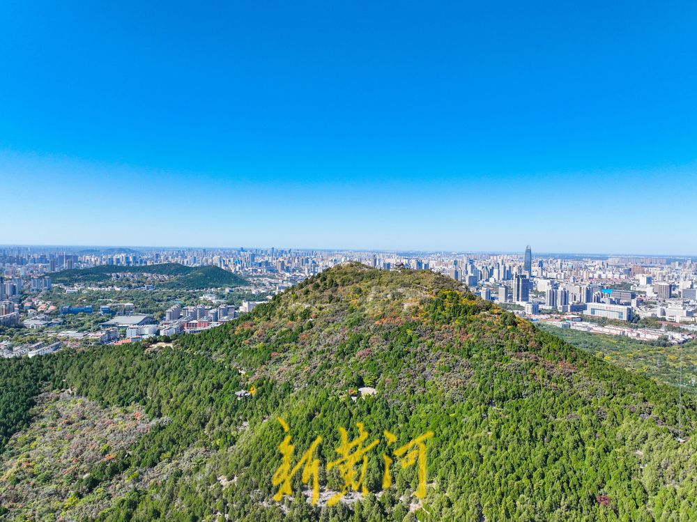 冷空气带来通透蓝，济南千佛山上风景独好