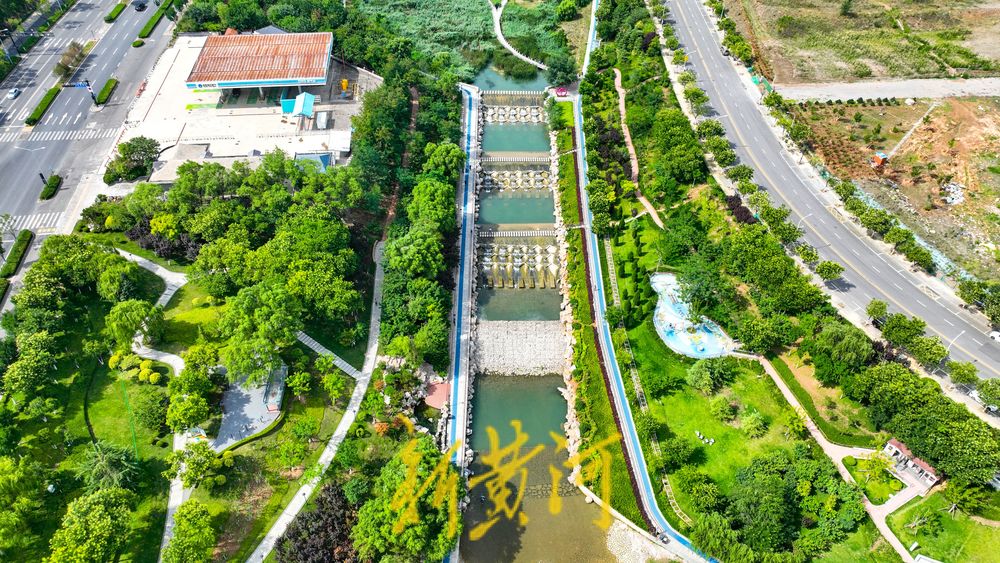 雨后山水汇聚补源 凤凰湖山清水秀水量充足