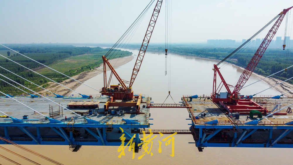 一步之遥！份合济南新建黄河大桥预计9月份合龙