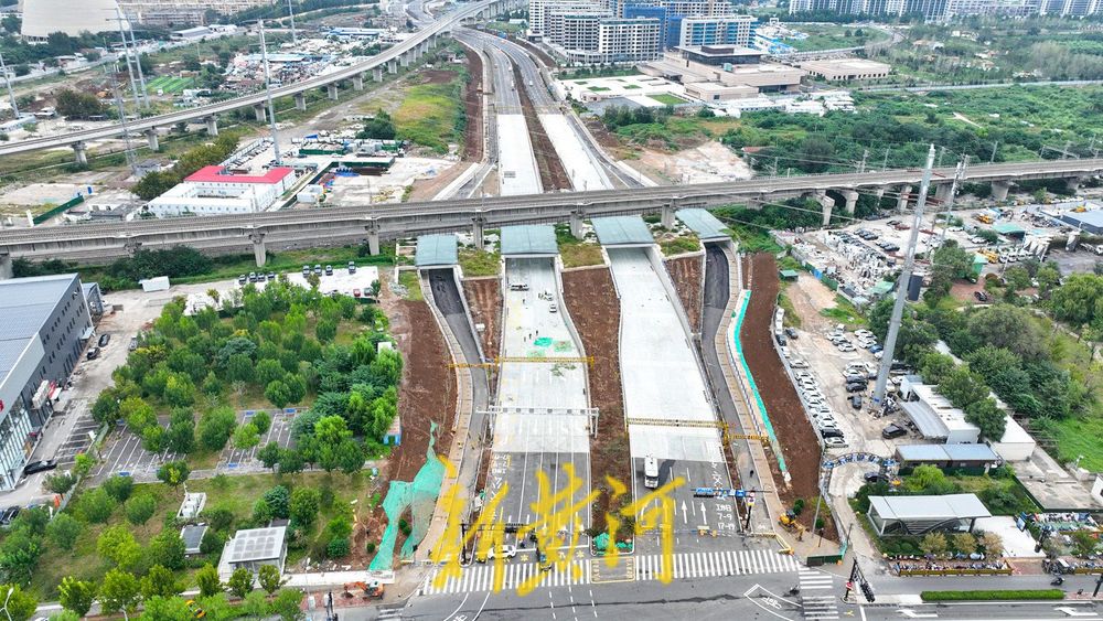 济南奥体西路北延全线“亮相”,距通车“一步之遥”