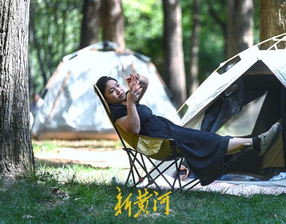 市民公园露营，乐享秋日暖阳
