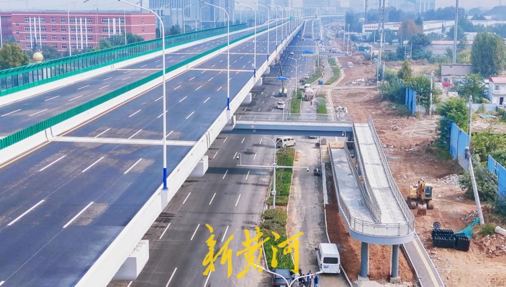 济南工业北路快速路东延工程高架长龙成型