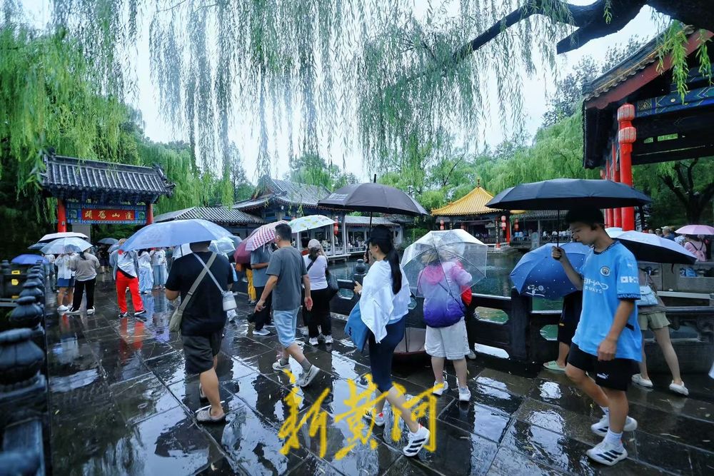 一年四季 泉在济南丨趵突泉畔雨中赏泉 仿佛置身画境