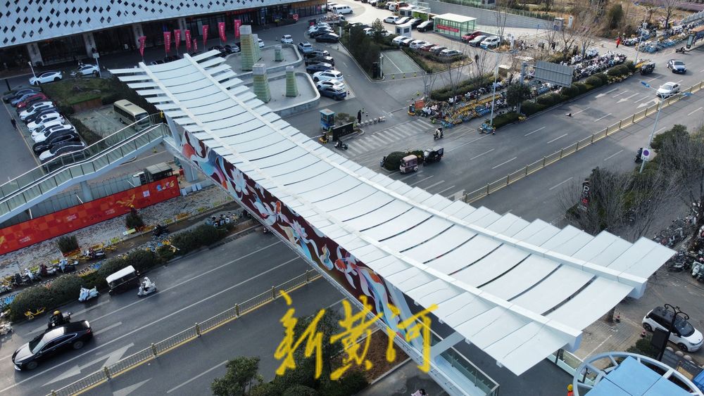 “C”形人行天桥建成，济南西城印象济南附近交通更便利了