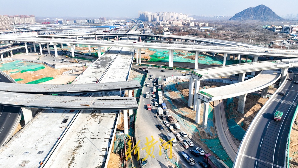 济南零点立交桥改造新进展，14条匝道即将实现“闭环”