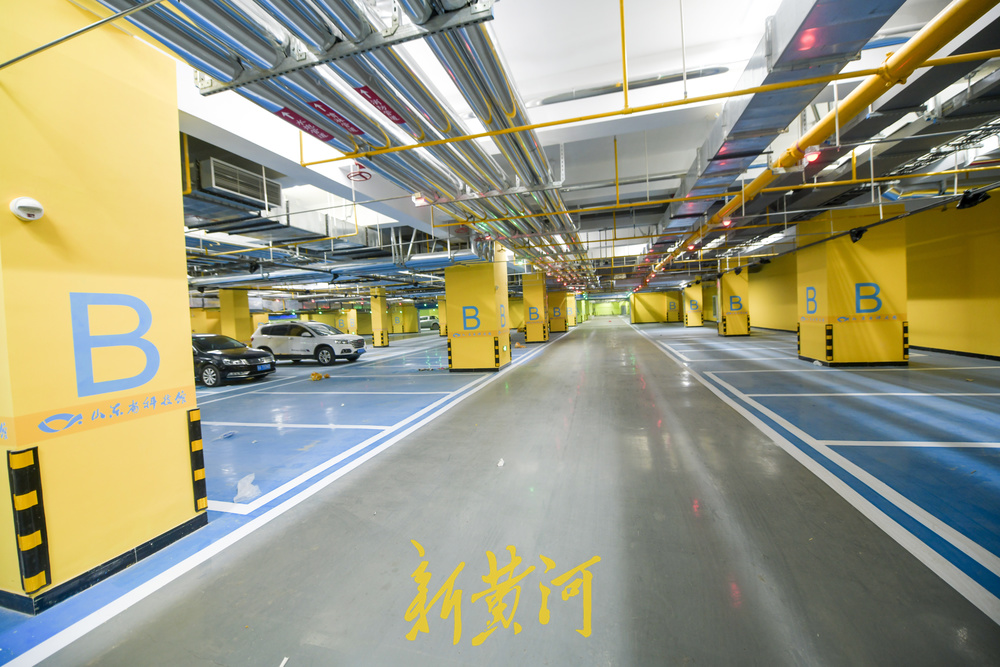 山东省科技馆新馆配建地下停车场，可停放455辆机动车