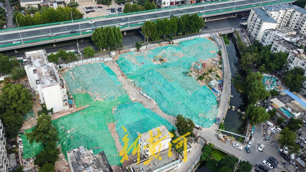 洪楼广场片区城市更新推进 多地块地上建筑已拆除  