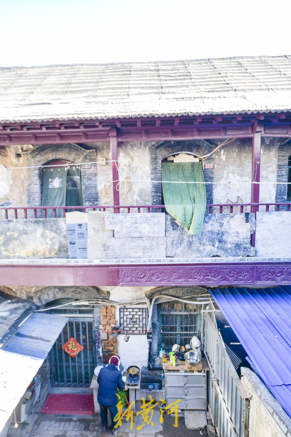 老商埠“阜成信西记”修缮，百年老宅加固换新装