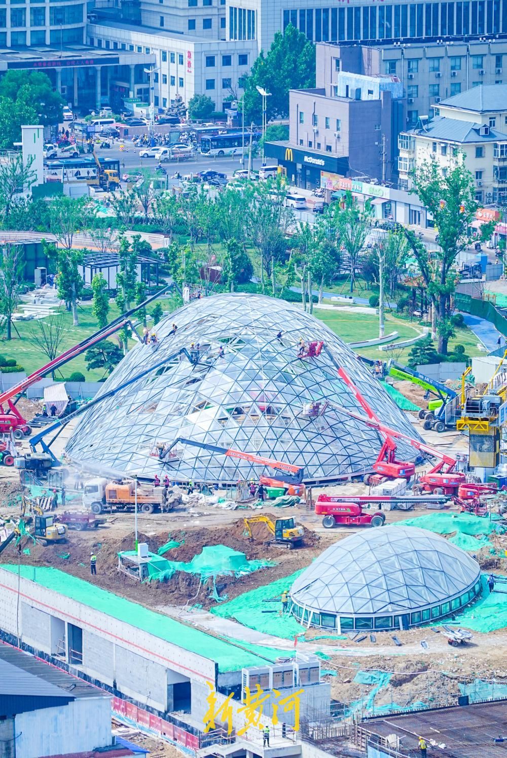 济南槐荫体育场原址正加快建设高标准全民健身中心
