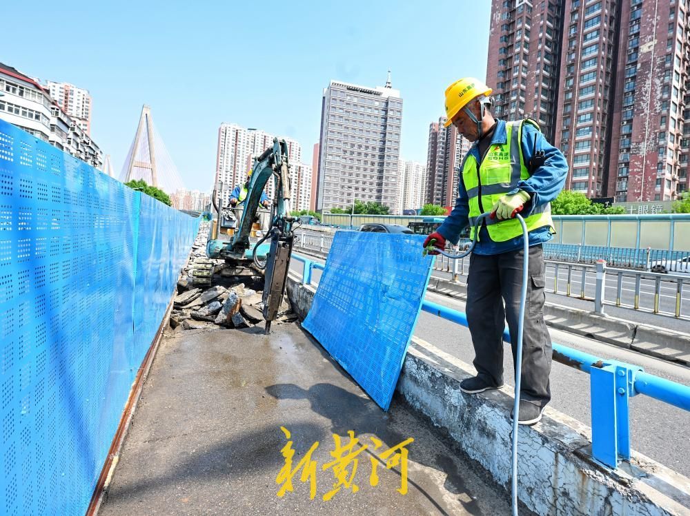 济南“22岁”纬六路高架桥大修进行时