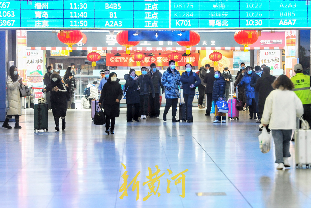 春运启程 济南三大火车站预计发送旅客230万人次