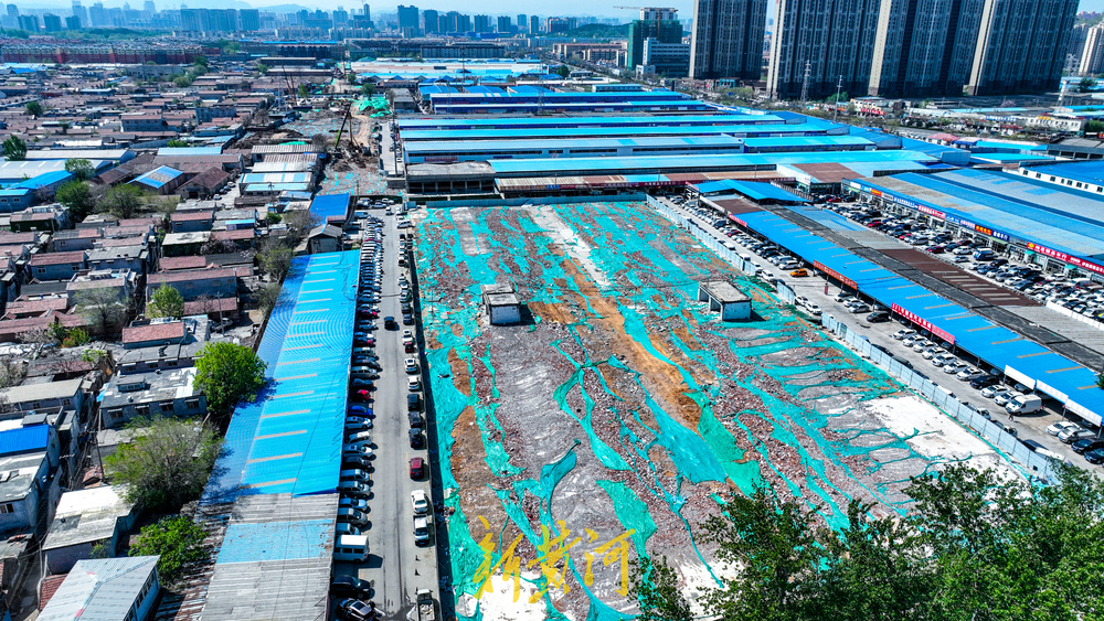 为地下排洪通道“腾位” 济南泺口片区这个区域拆除工作进入尾声