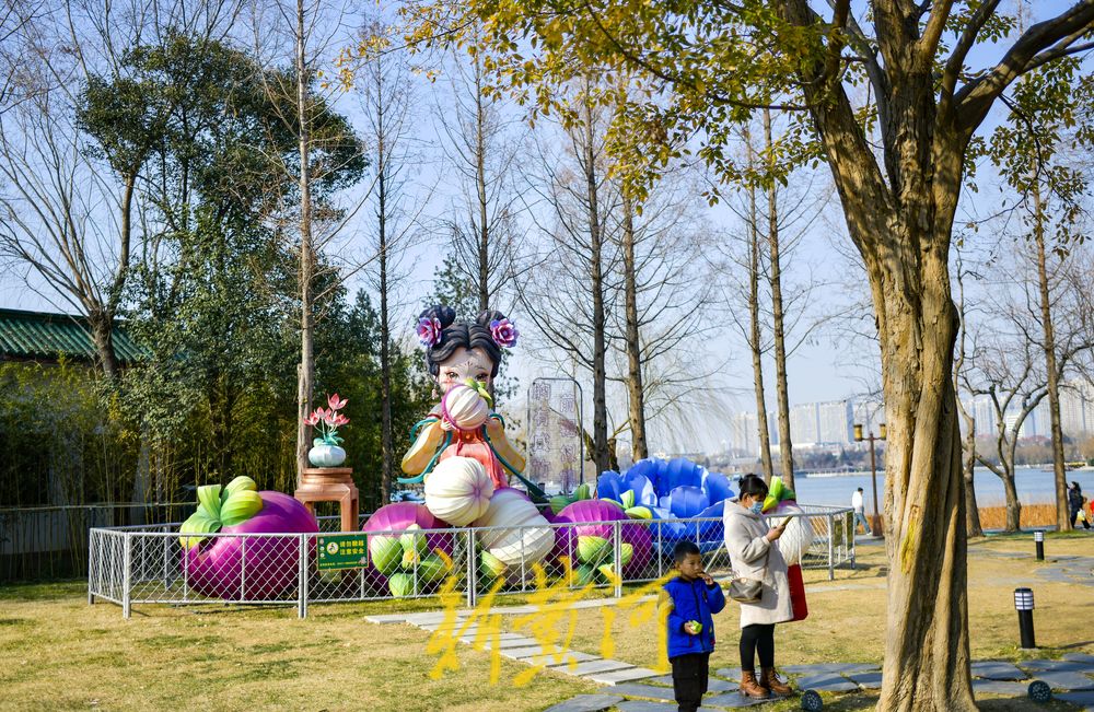大明湖畔花灯璀璨亮灯，快来打卡欣赏美景