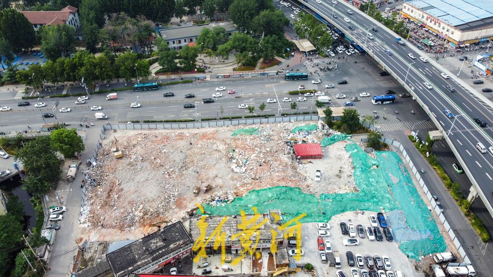 洪楼广场片区城市更新推进 多地块地上建筑已拆除  