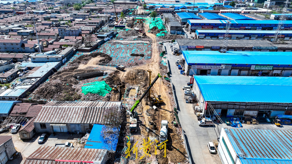 为地下排洪通道“腾位” 济南泺口片区这个区域拆除工作进入尾声