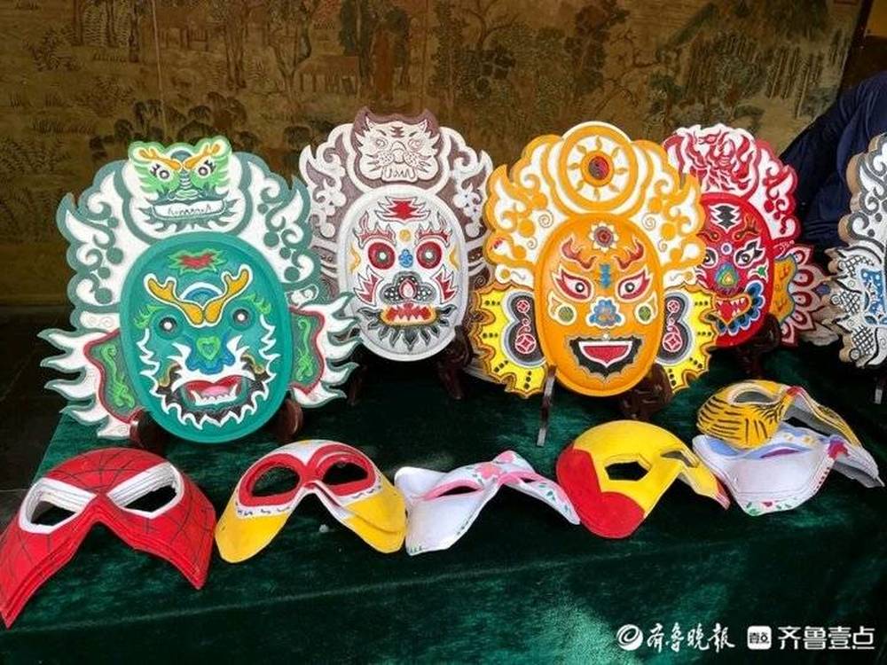 社火脸谱亮相趵突泉公园！非遗传承人现场“收徒”