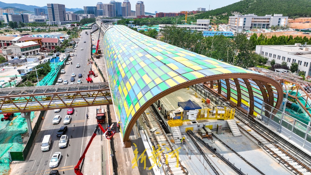 项目强省会|“彩龙”飞跨济南轨道交通8号线“彩龙路”站