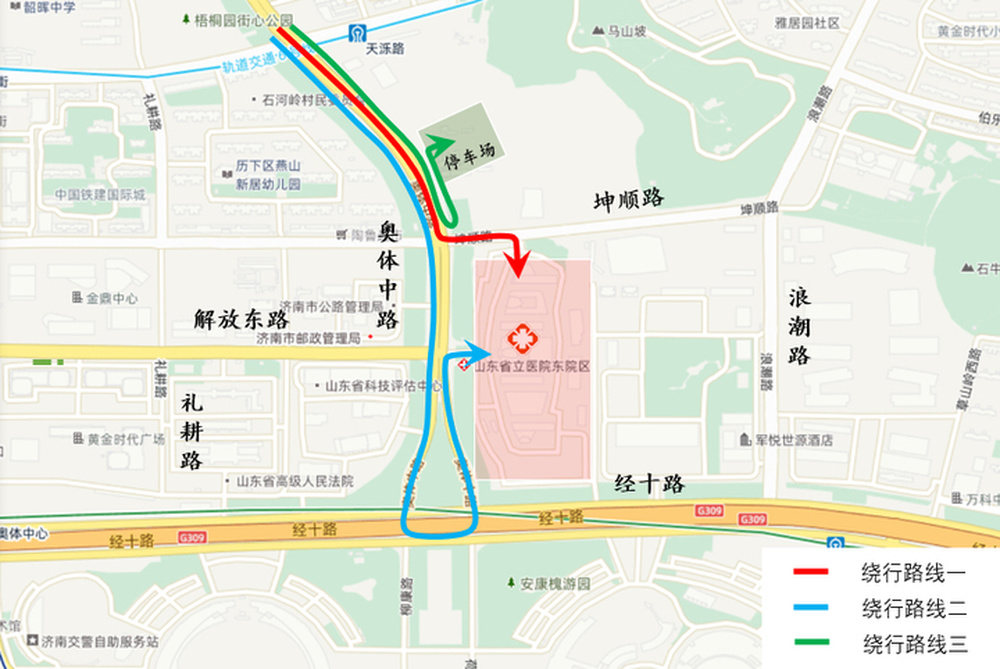 限时禁左！10月13日起，奥体中路解放东路路口北口实施限时禁左措施