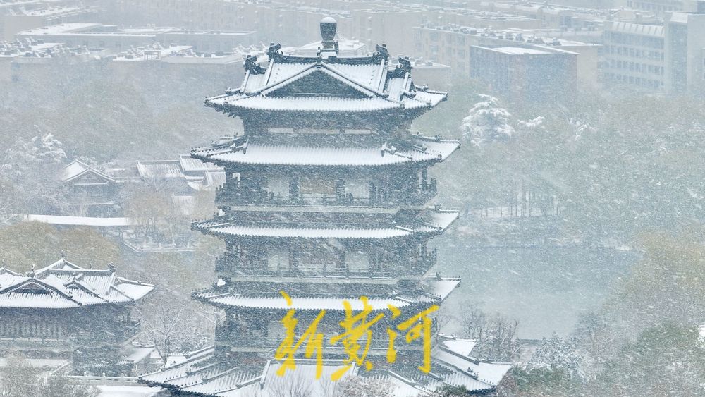 一年四季 泉在济南丨济南的雪，把大明湖的水墨意境拉满了