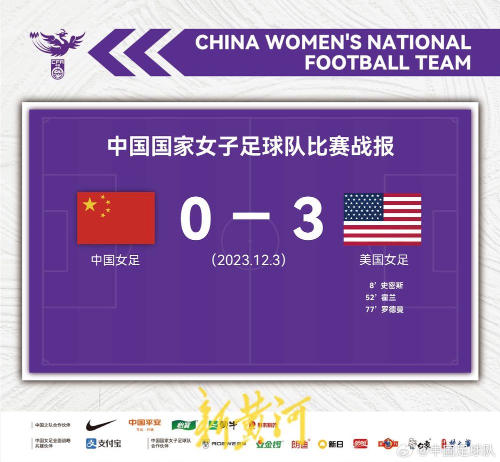中国女足热身赛0比3不敌美国女足，12月6日将再战一场