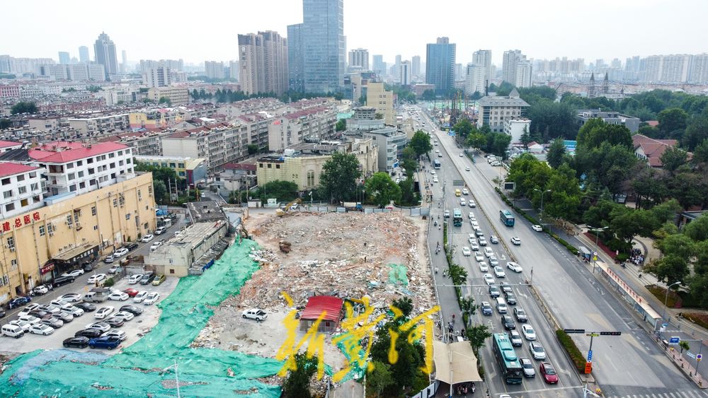 洪楼广场片区城市更新推进 多地块地上建筑已拆除  