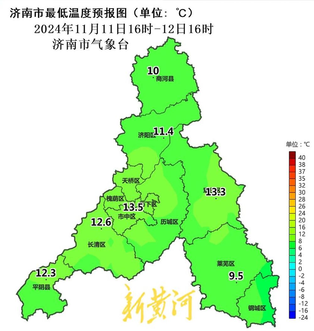 济南本周气温整体偏高，全市有两次降雨过程