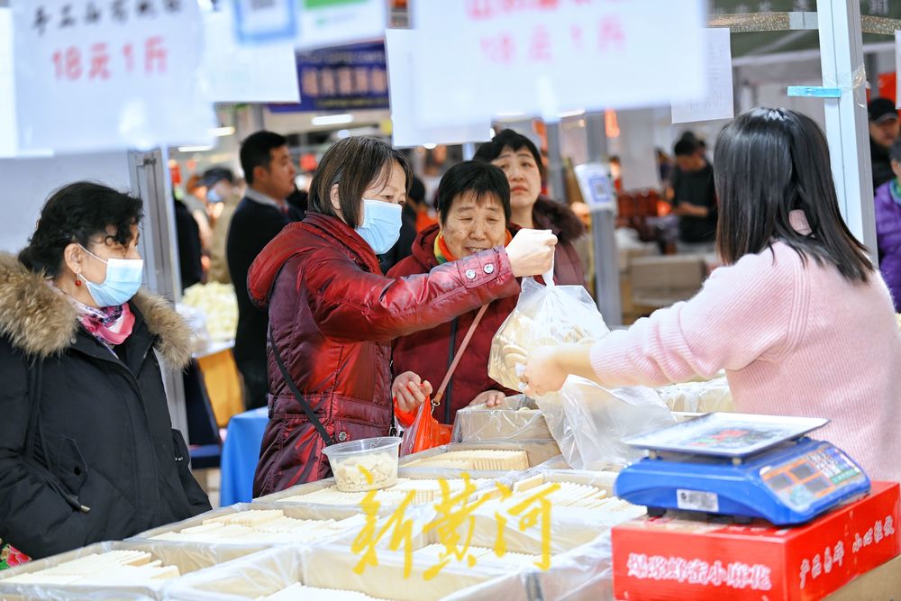 舜耕年货会上年味浓 市民热热闹闹买年货