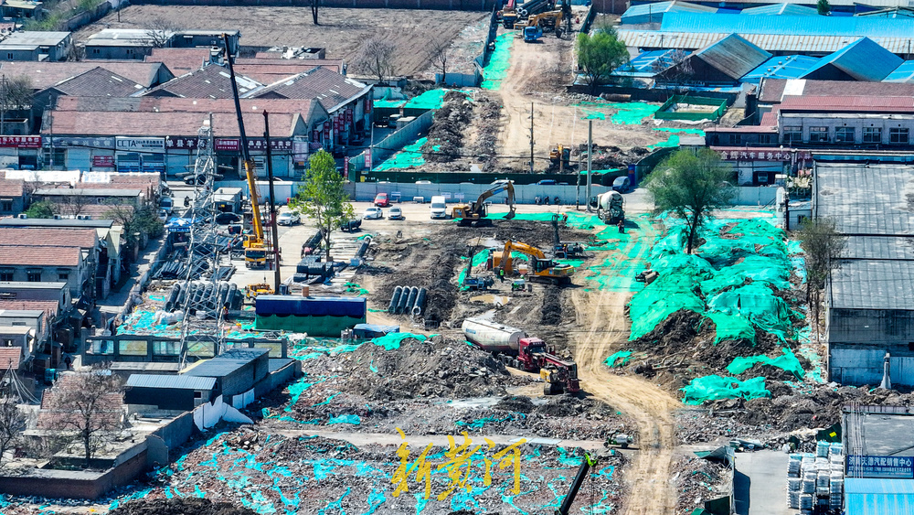 为地下排洪通道“腾位” 济南泺口片区这个区域拆除工作进入尾声