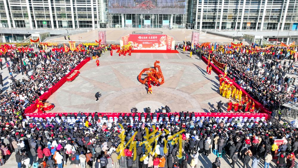年俗文化节开幕 群龙舞动闹元宵