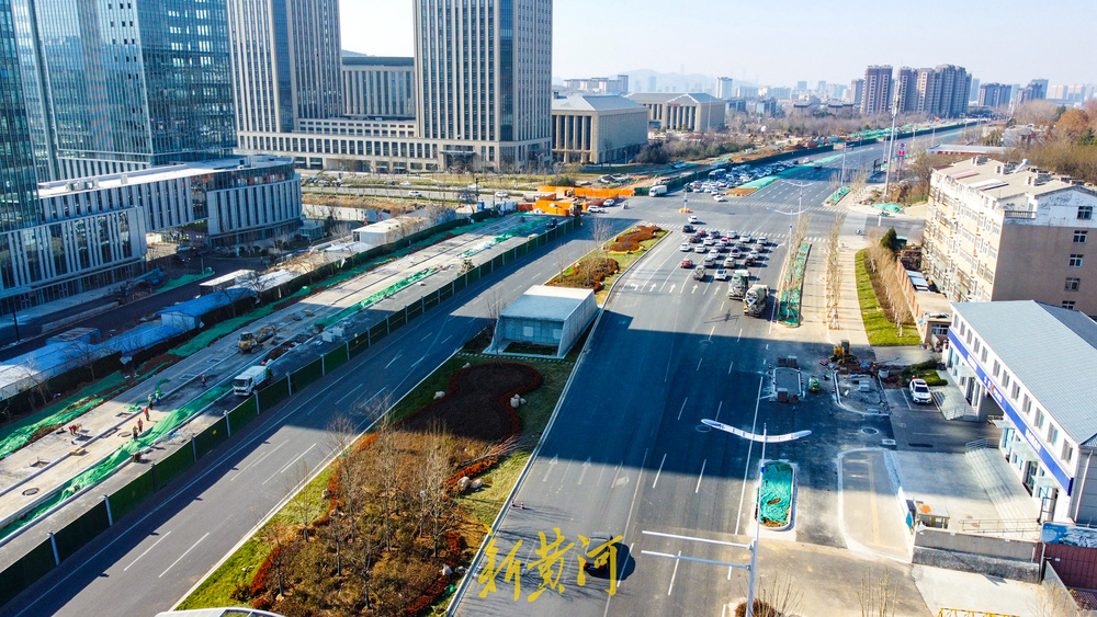 济南地铁8号线地下地上段完成衔接 经十东路将恢复双向12车道通行