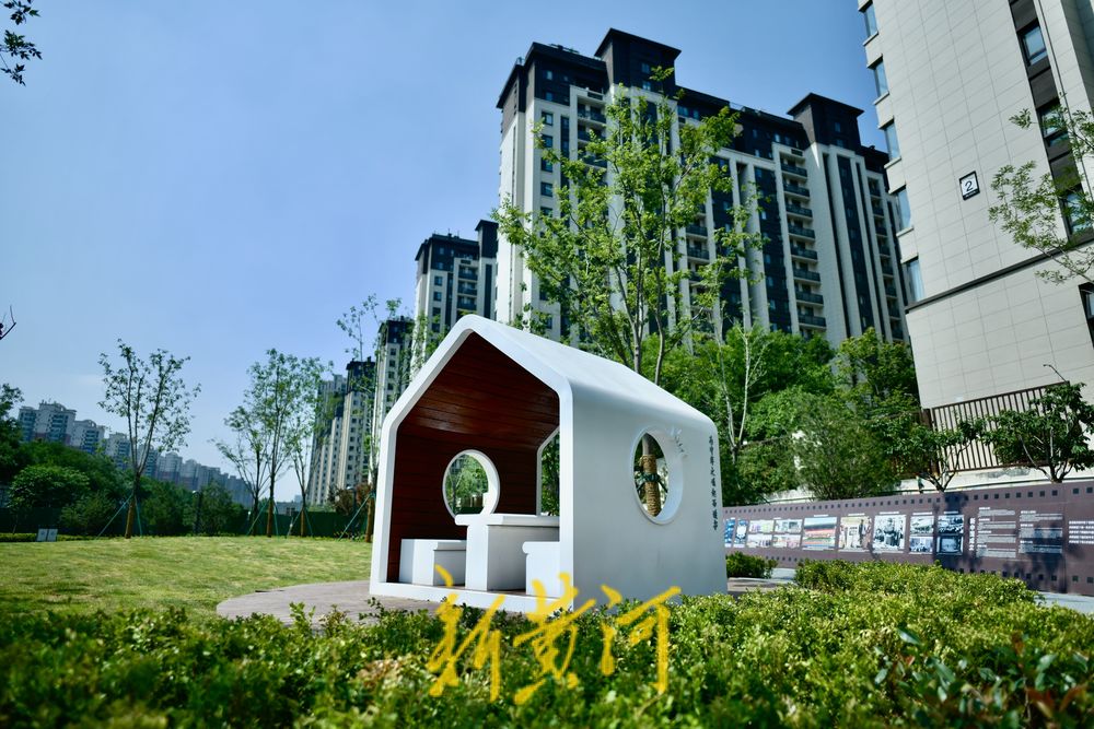 奥体中路旁新建公园 打造835平米的共享绿地