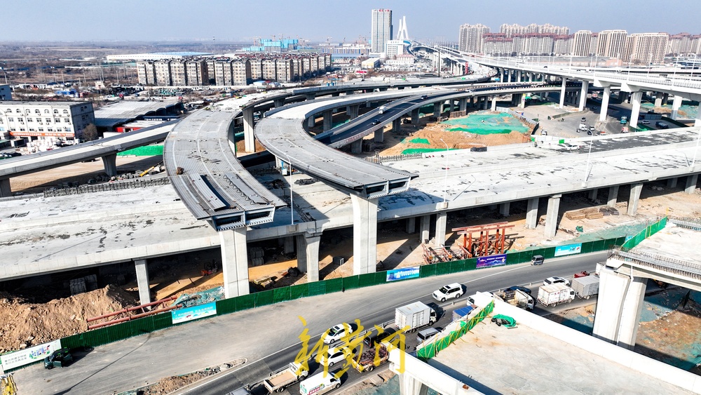济南零点立交桥改造新进展，14条匝道即将实现“闭环”