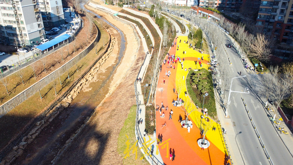 大辛河河道提升改造初见成效 新休闲广场成健身好去处