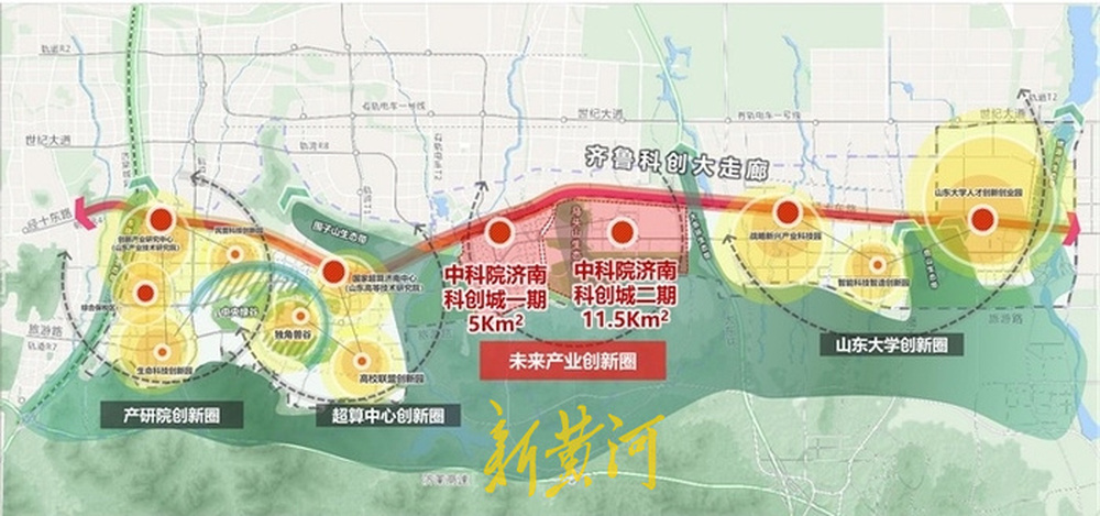 济南高新区规划图图片