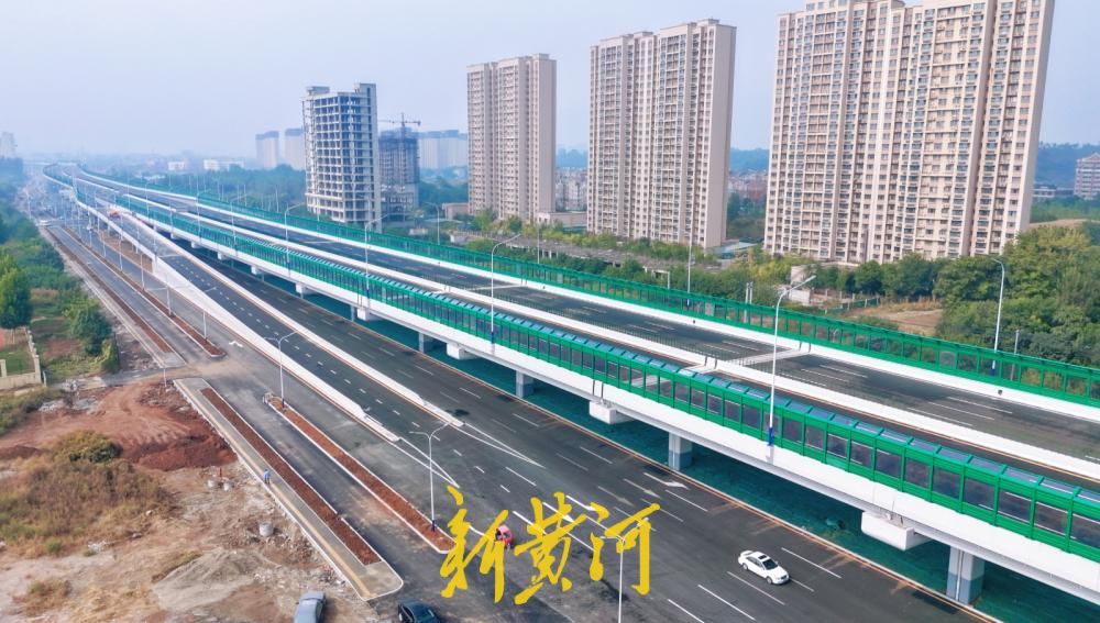 济南工业北路快速路东延工程高架长龙成型