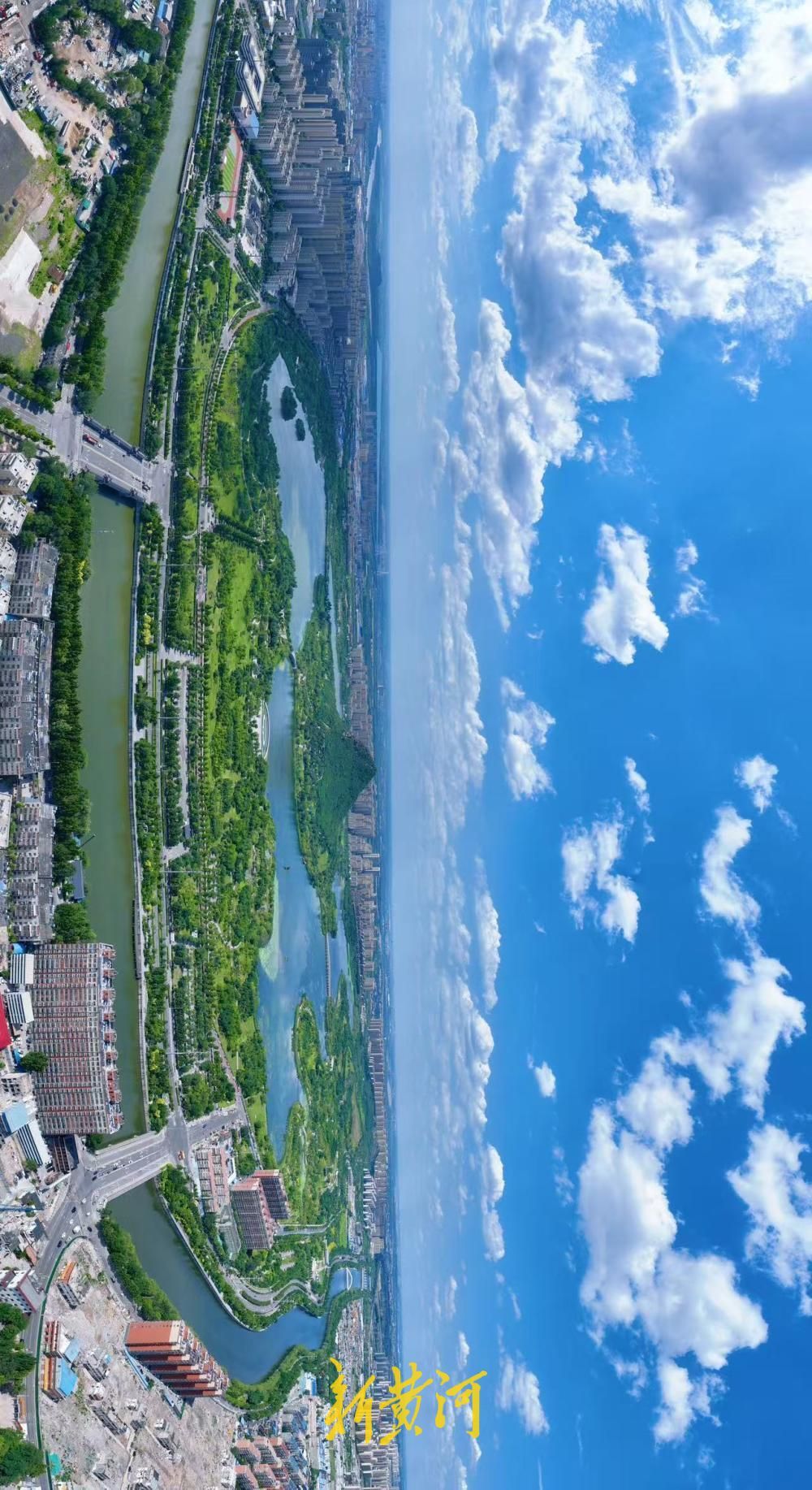 蓝天白云上线，济南华山湖解锁夏日限定美景