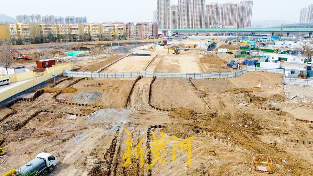 济南奥体西路北延开启下穿黄东联络线施工