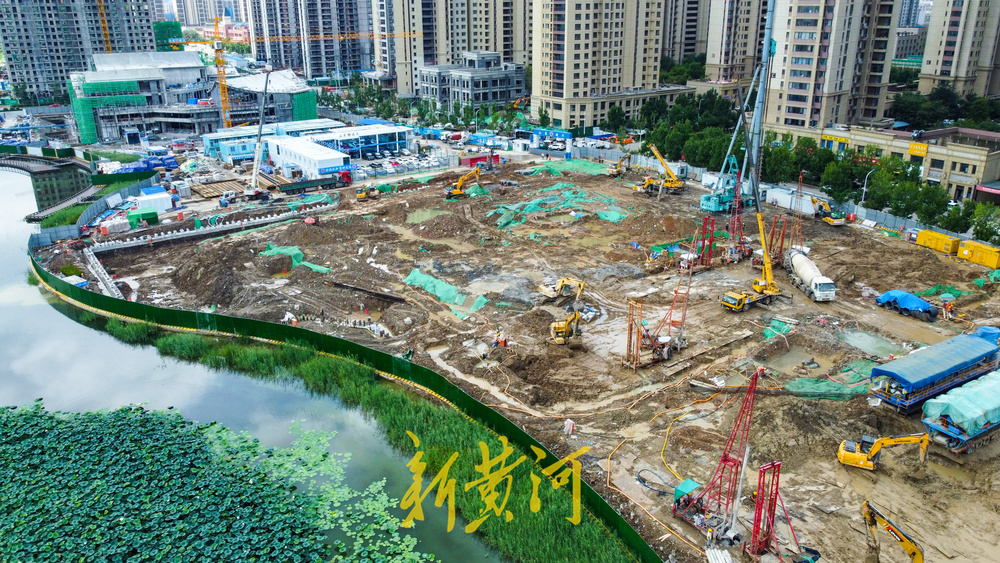 张养浩纪念馆开挖地基，云锦湖娱乐康体项目主体现身