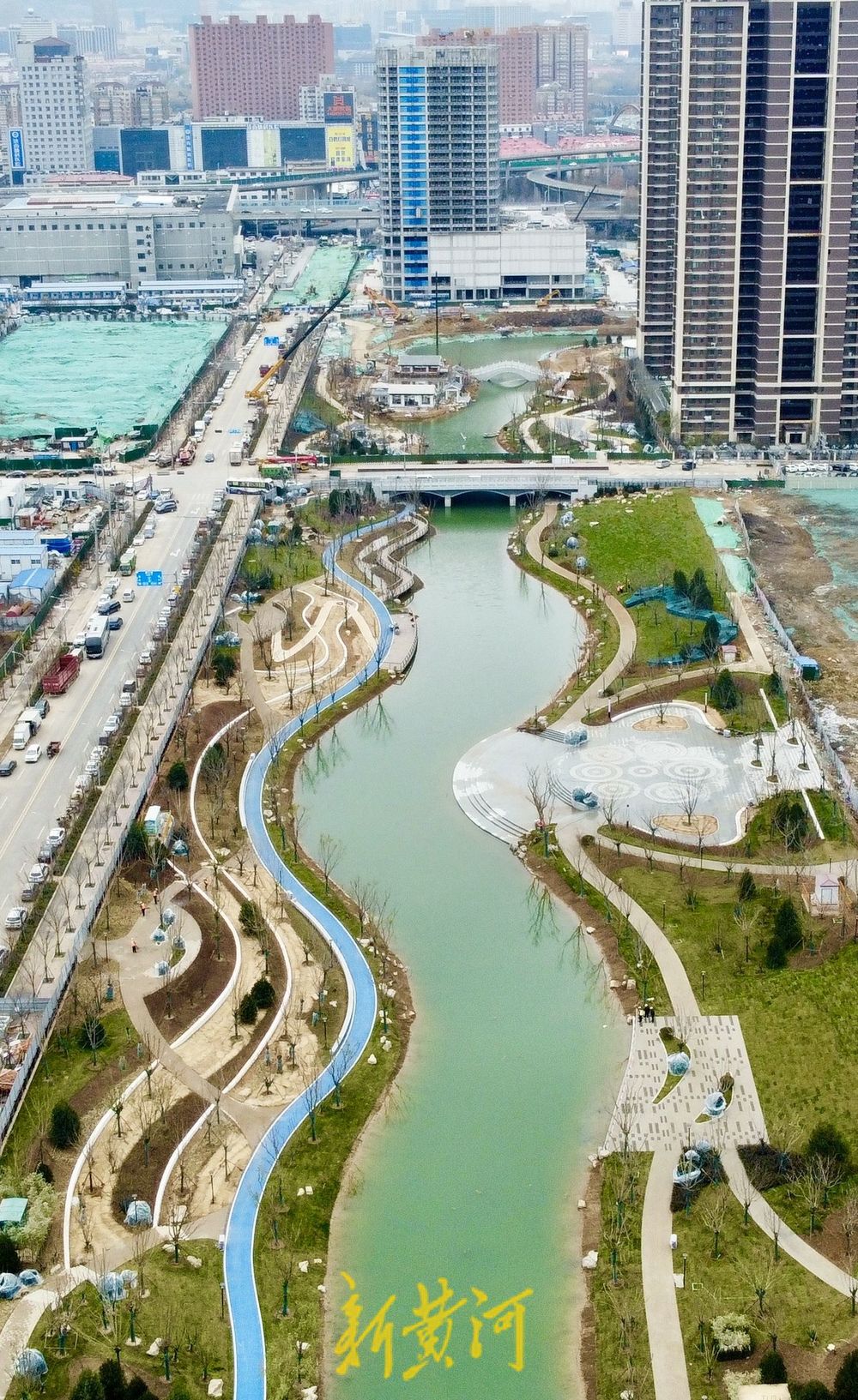 济南北湖片区“水清岸绿”生态廊道雏形已现