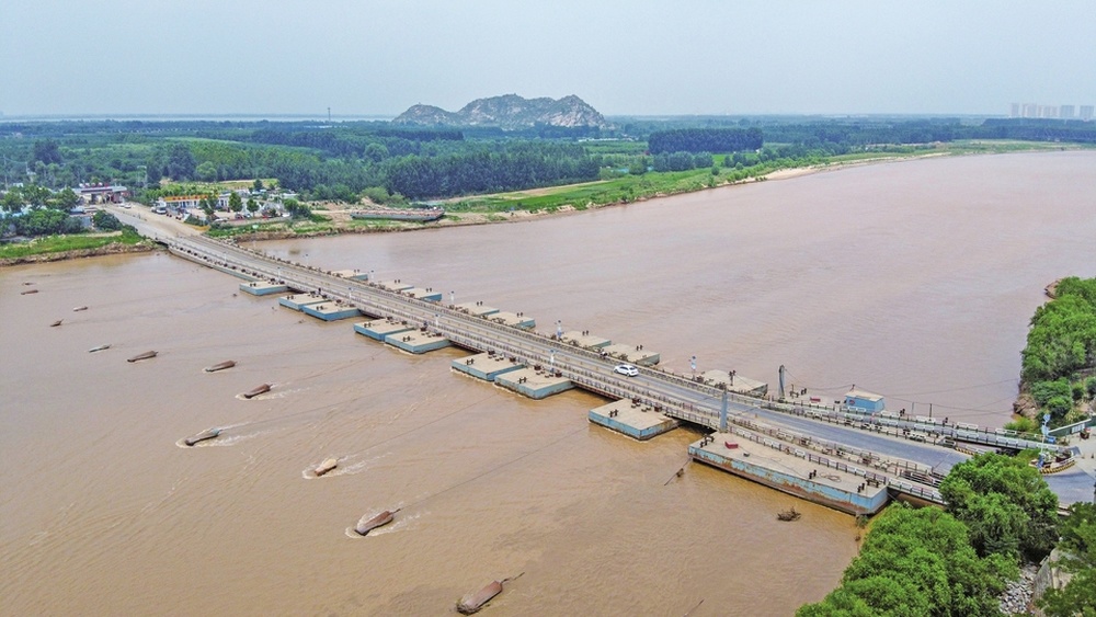 黃河濟南段17座浮橋今起陸續拆除目前已拆除9座