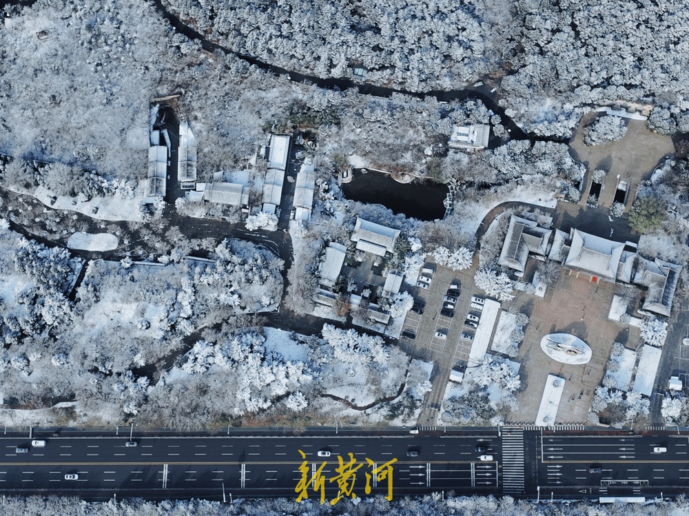 雪后千佛山银装素裹，宛如童话世界